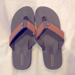 Sandals thong mens new size L 10-11 Dockers upper EVA toe piece PU